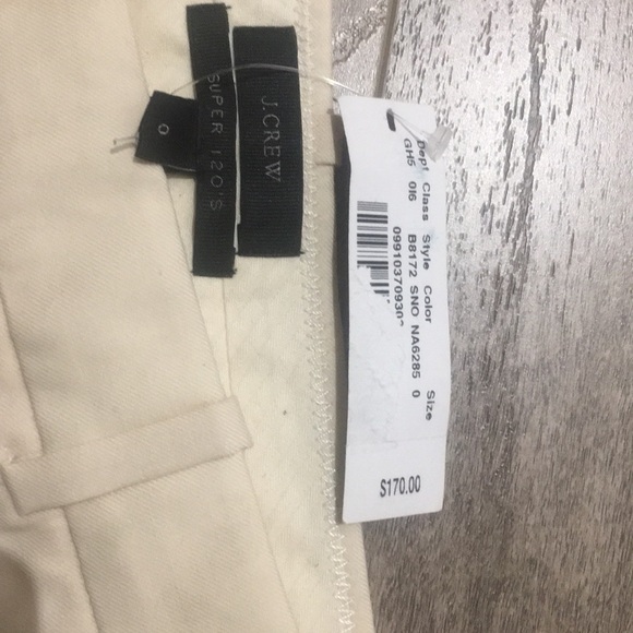 a PRICE DROPPED‼️NWT Cream J.Crew Pants - Picture 5 of 6